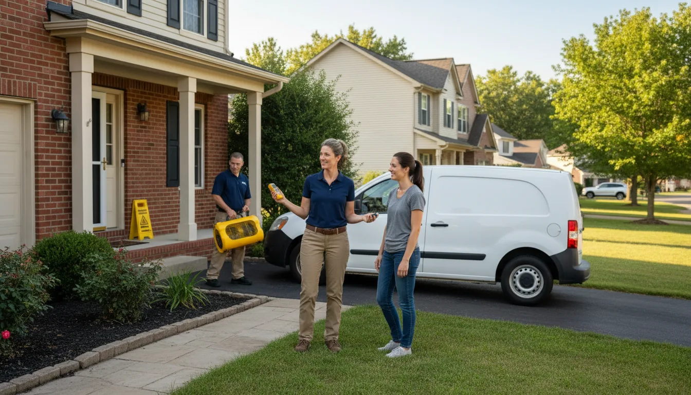 Residential water damage restoration in Gilmer, TX